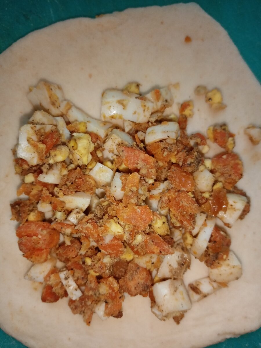 Яйца с морковью. 