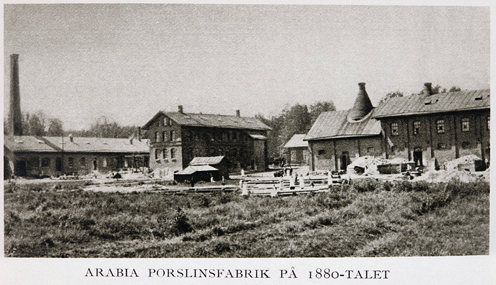 Фарфоровая фабрика Arabia в 1880-е годы. Фото с сайта arabia.fi.