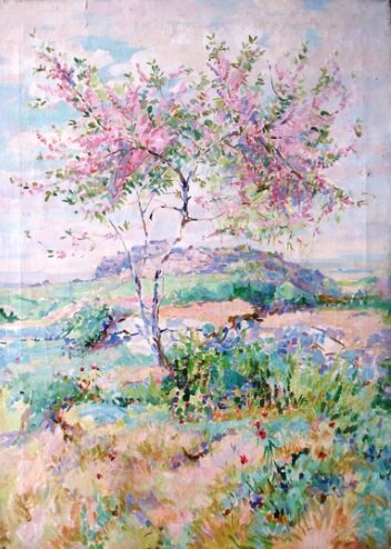 Зардарян. Персик в цвету. 1945.