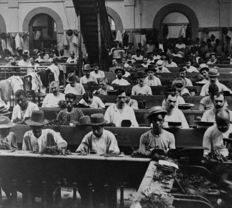 Крупнейшая Гаванская сигарная фабрика в 1903 году