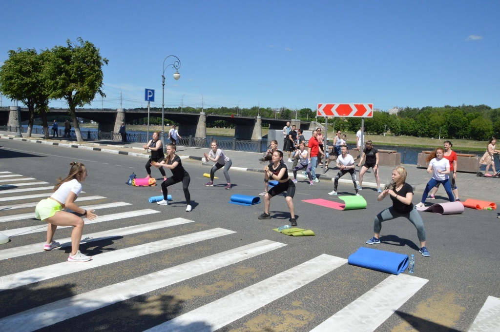 В Твери набережную Степана Разина перекрыли ради спортивного фестиваля