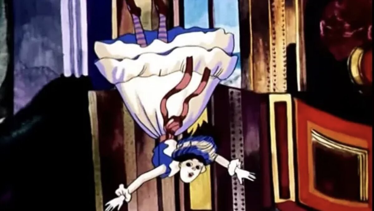 Кадр из мультфильма Алиса в стране чудес. 