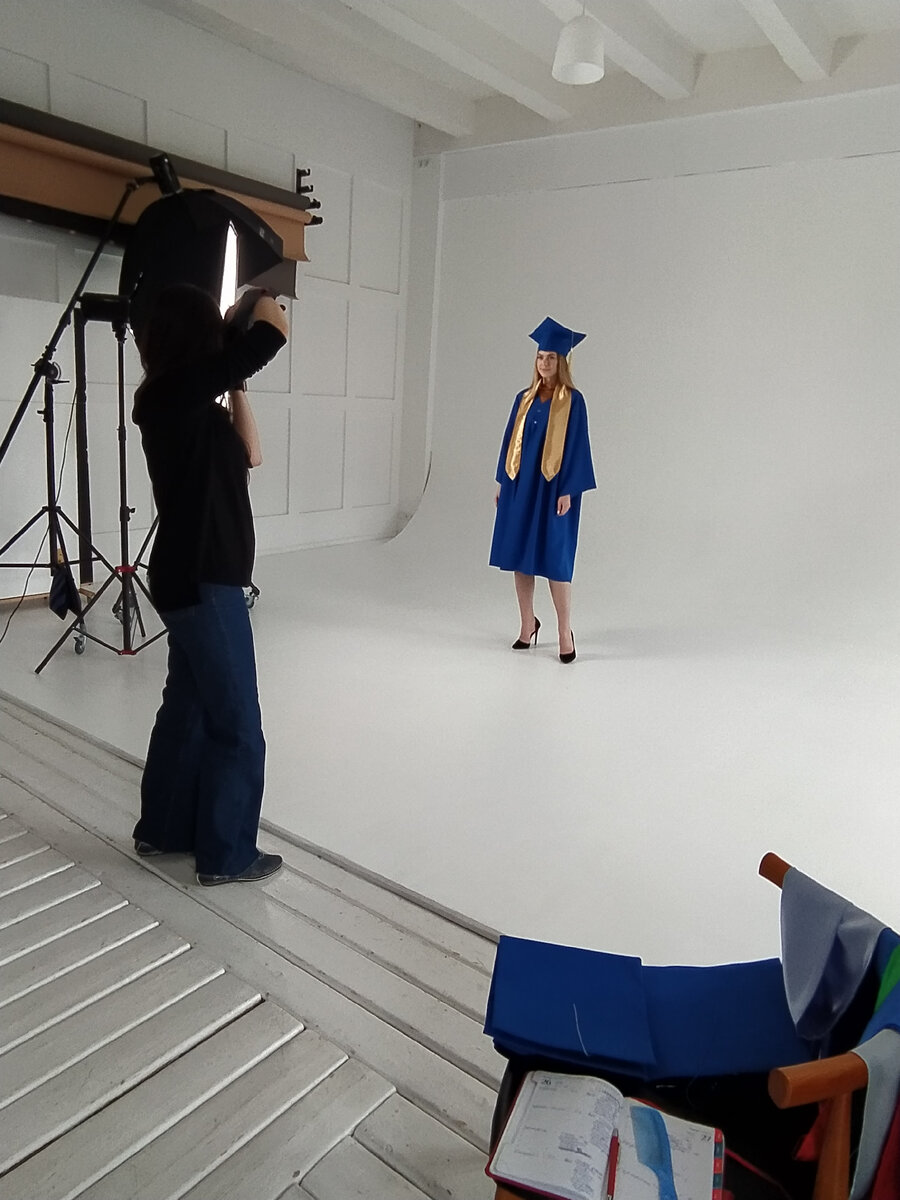 Фотосессия в процессе