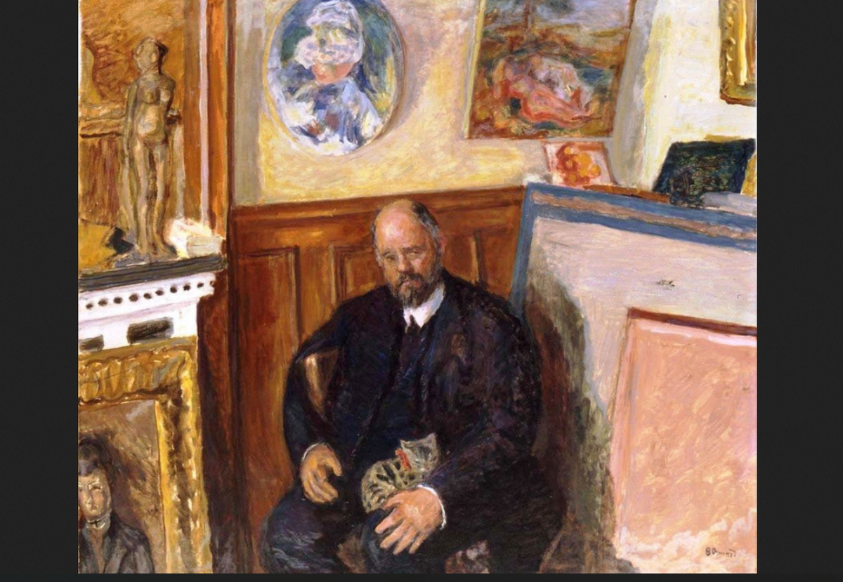 Пьер Боннар. "Амбруаз Воллар с котом"