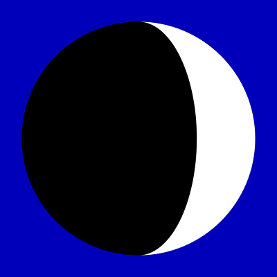 Иллюстрация 1
Автор иллюстрации: Daniel Kmiec
Подробнее об иллюстрации: https://commons.wikimedia.org/wiki/File:Moon_phase_1.svg