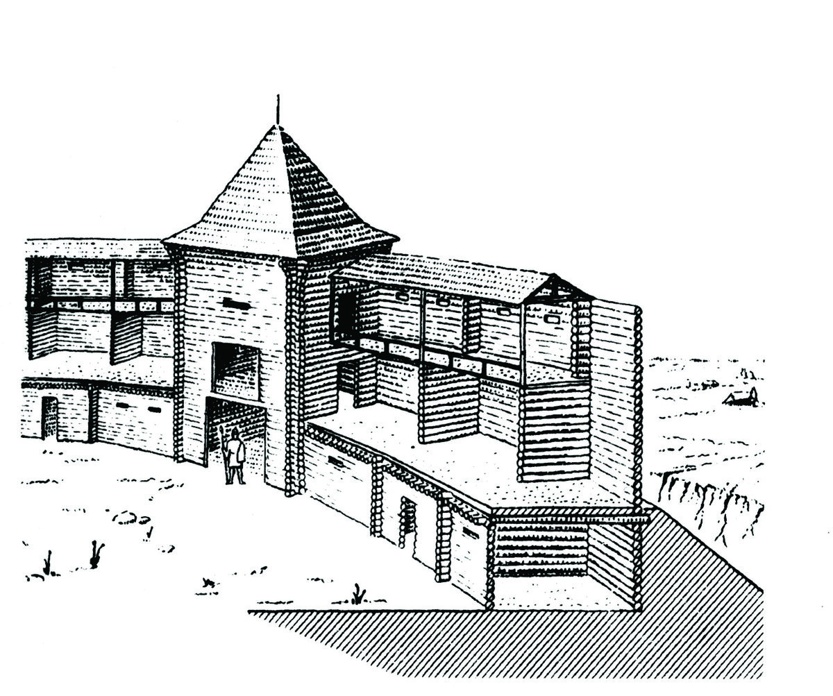 деревянная крепость древней руси