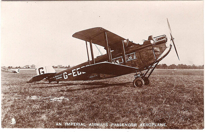 de Havilland DH.34 - первый самолёт авиакомпании Imperial Airways. Фото: Public domain