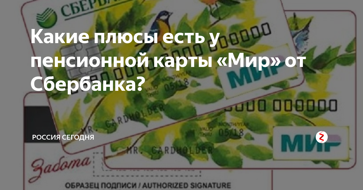 Как выглядит пенсионная карта мир
