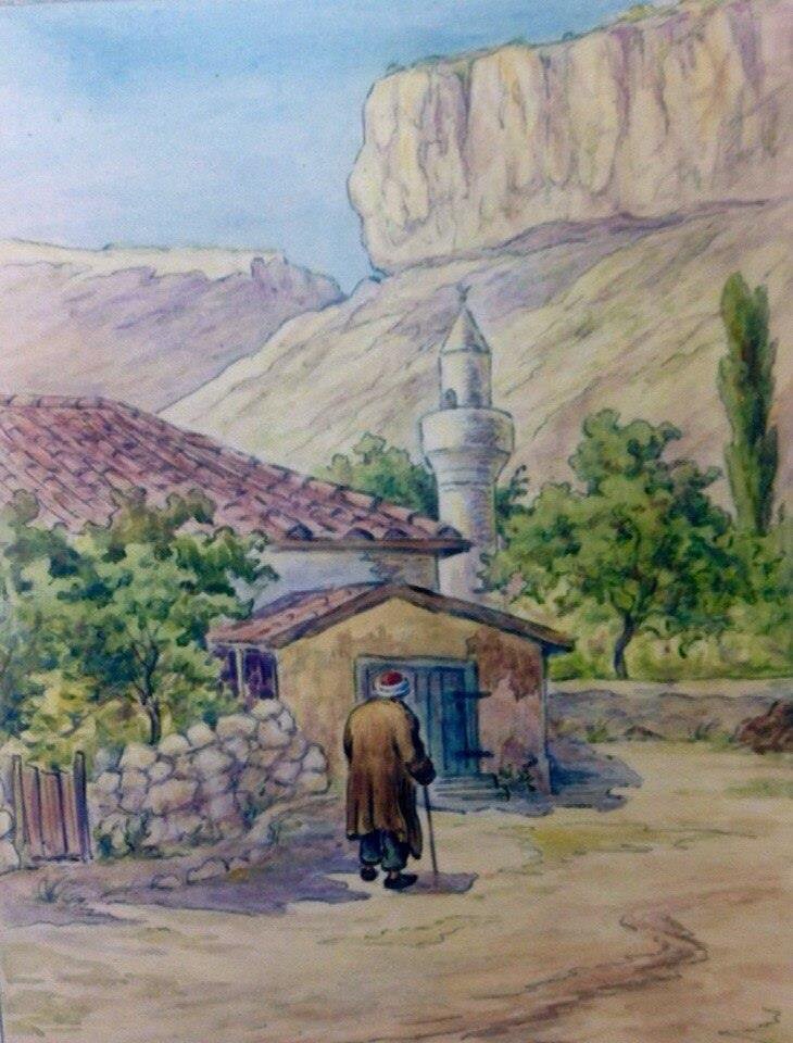Крымская зарисовка кисти художницы Нины Жаба 