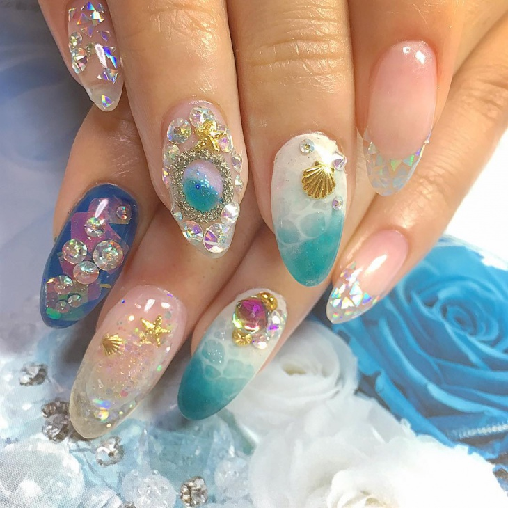 Маникюр "аквариум" 