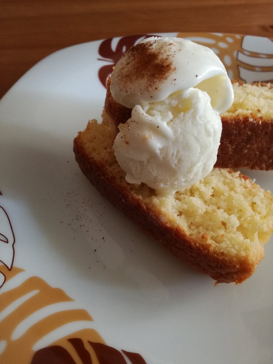Лимонный кекс с ванильным мороженым | Anna CooLinari | Дзен