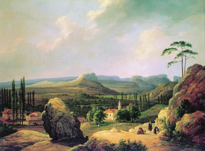 Вид Каралезской долины на Южном берегу Крыма, 1839 год 