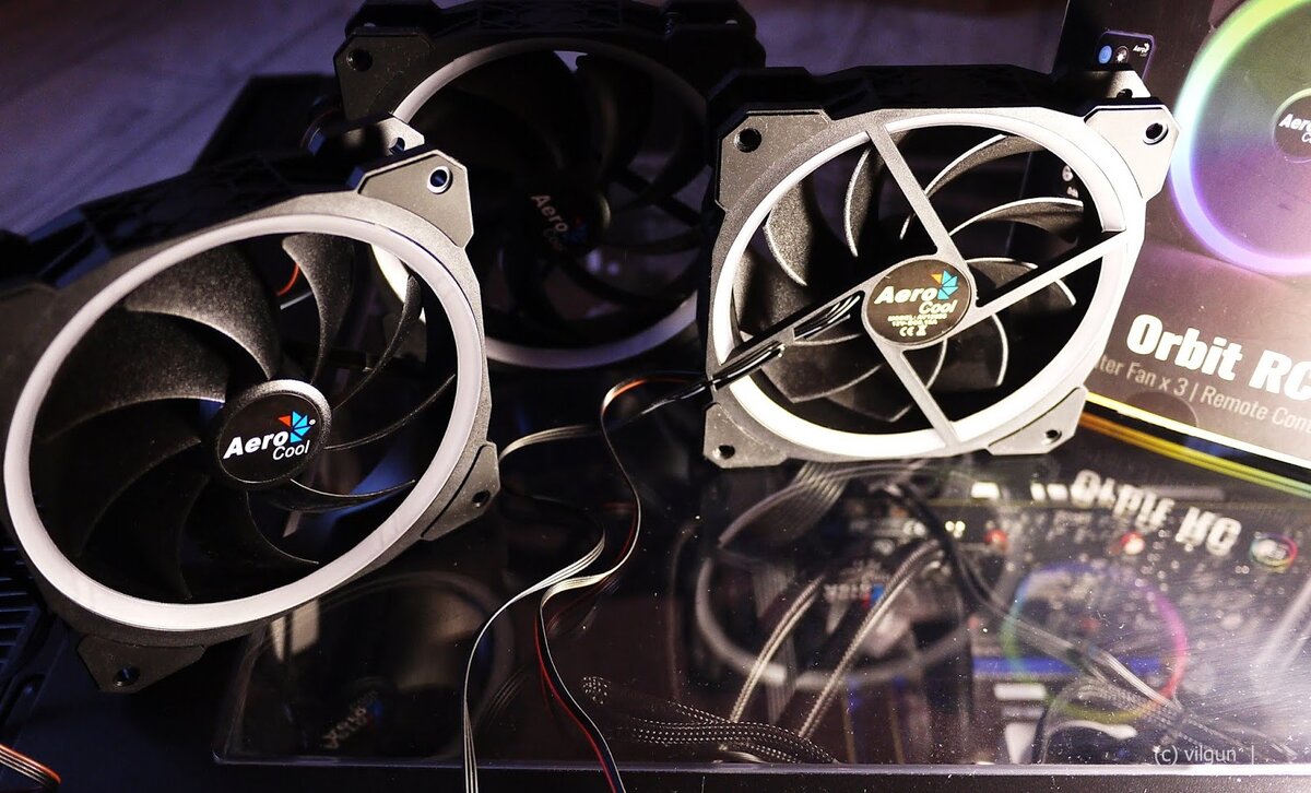 Как подключить вентилятор с rgb подсветкой. Aerocool orbit rc. aerocool rgb кулер. комплект вентиляторов aerocool orbit rc. кулер аэрокул ргб.