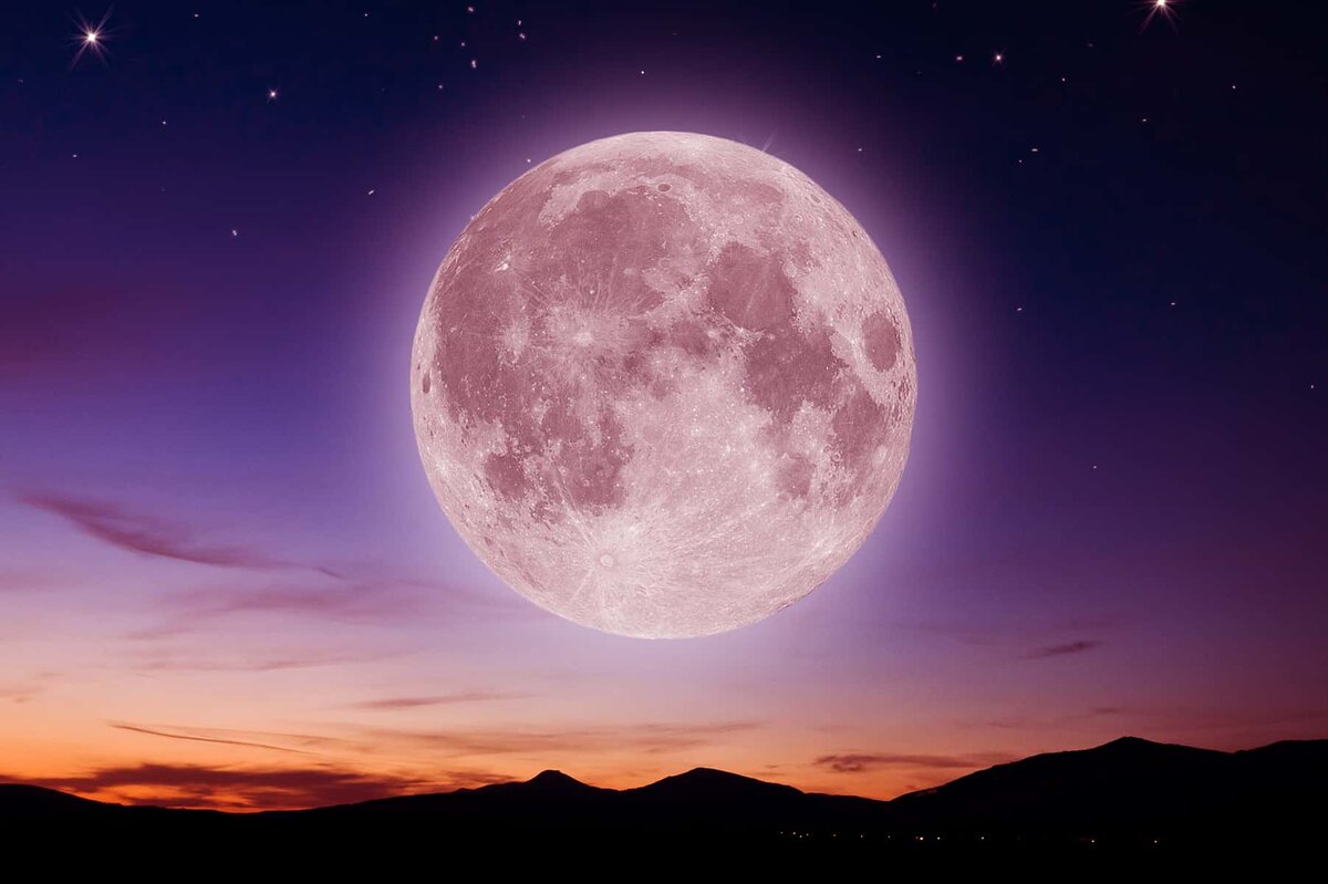 Луна. Полнолуние. Большая Луна. Розовая Луна. Moon pics