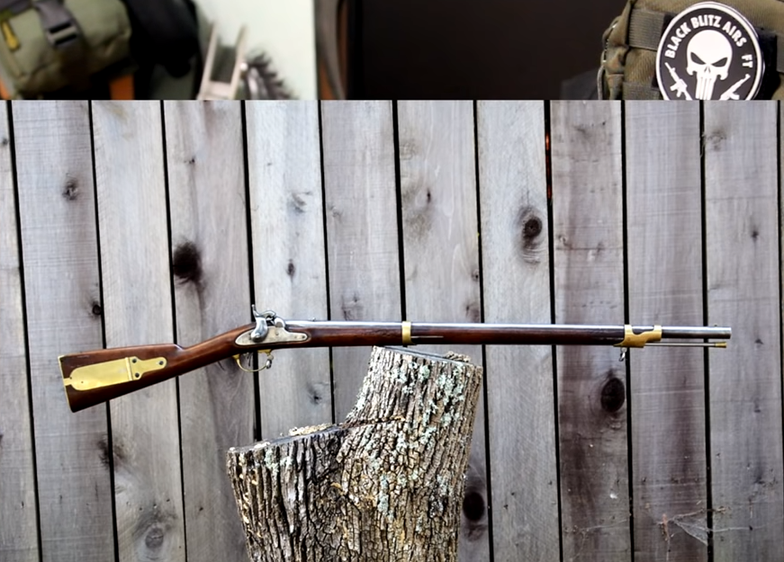 Винтовка M1841 Mississippi rifle / Фото с видео канала YouTube "Patr1ot" / Топ 10 самых популярных винтовок Дикого Запада / Фото доработано Major_Fantomas