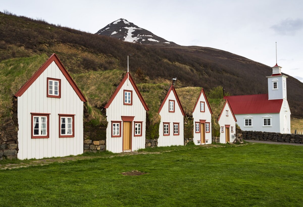 Ферма "Лауфас", музей-дерновый дом в Исландии
