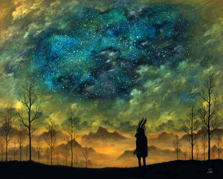 Сумасшедшее небо. Художник Andy Kehoe. Духи леса Энди Кехо. Энди Кехо картины. Энди Кехо Лесные духи.