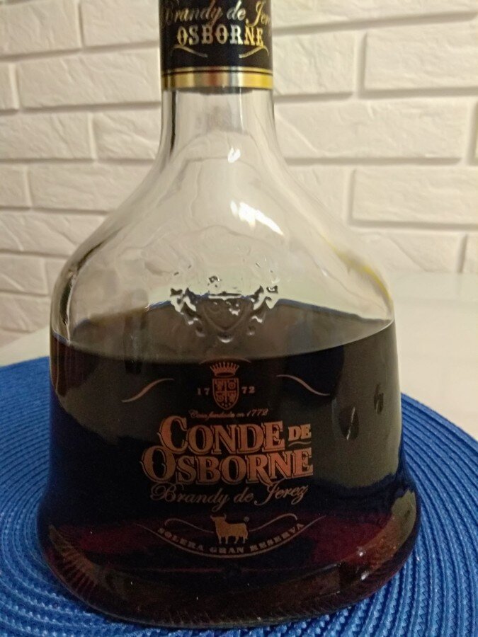 испанский бренди Conde de Osborne "Cristal", Solera Gran Reserva.