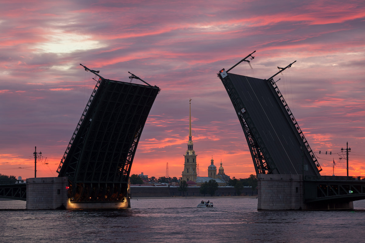 Разводные мосты спб фото