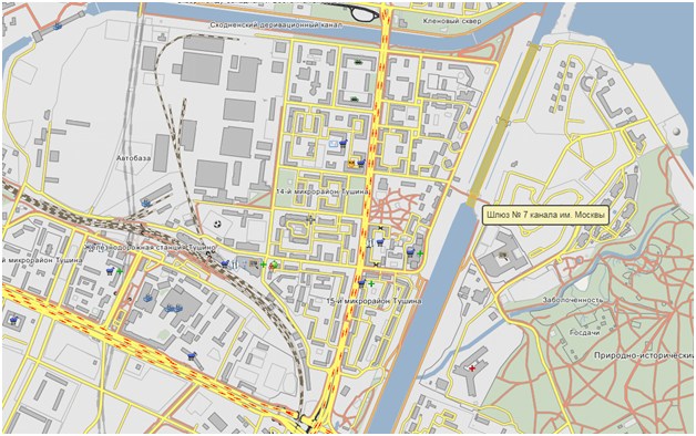 Карта тушино по микрорайонам