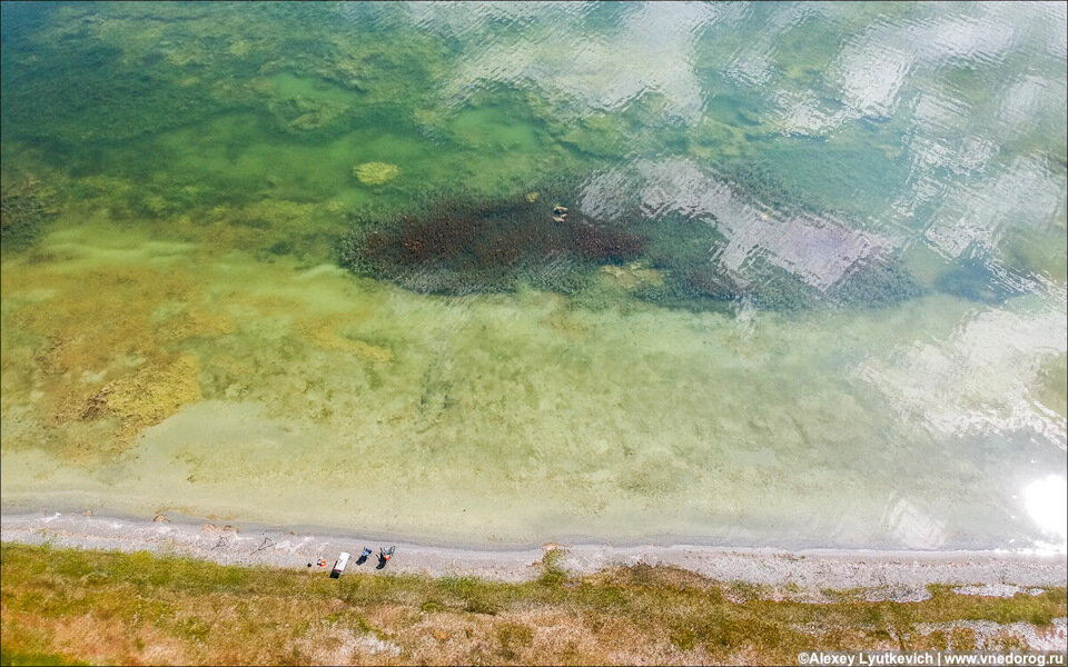 Стоянка на берегу озера Толбо нуур