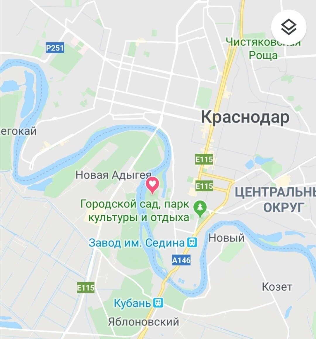 Карта парка краснодара