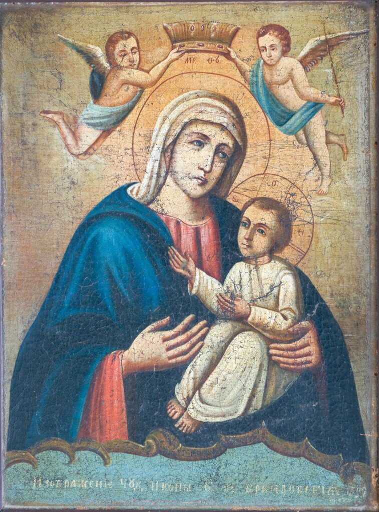 Браиловская Почаевская икона Божией Матери. XIX век. Из открытых источников.