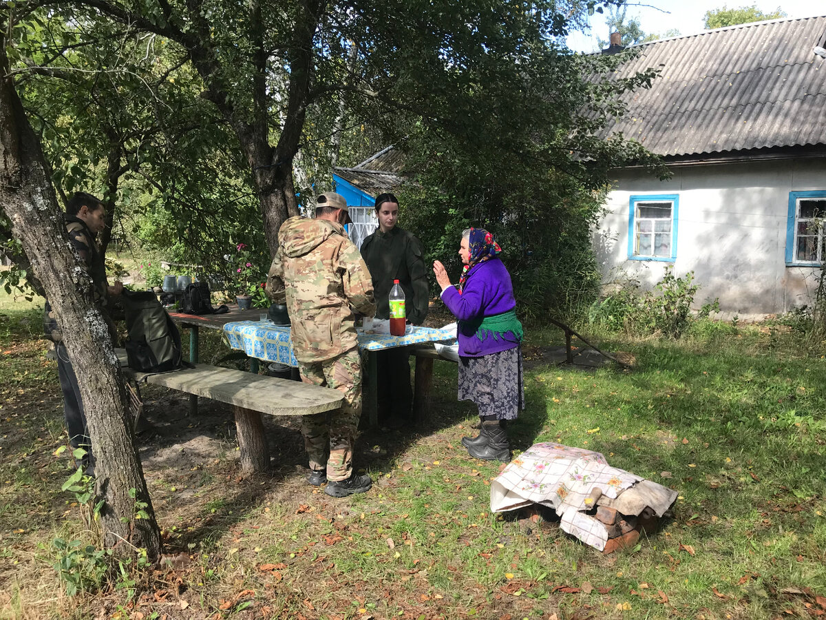 Чернобыльская зона, в гостях у бабушки Маруси