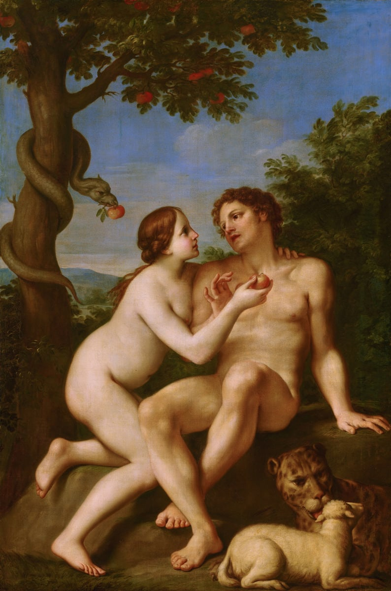 Рисунки Адама и Евы для срисовки (20 фото)