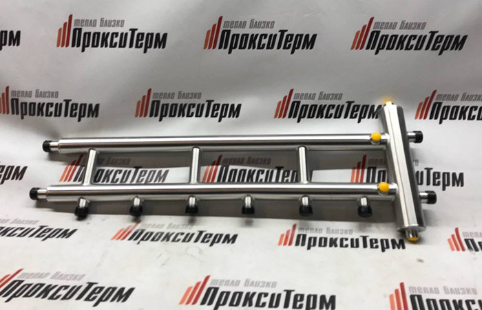 Коллектор с гидрострелкой Gsk 20-20(3d). ПроксиТерм (Россия, Казань). Гидрострелки, коллекторы отопления из нержавеющей стали. В наличии и под заказ. Собственное производство.
