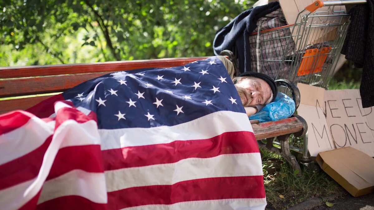 Нищие в сша