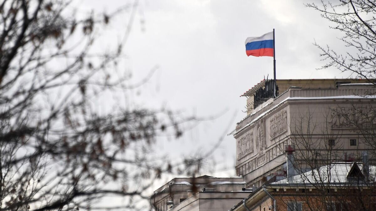    Государственный флаг России на здании Министерства обороны РФ в Москве© РИА Новости / Евгений Биятов