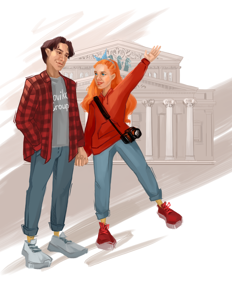 Иллюстрация к обложке "Майк и Полли: приятно познакомиться"