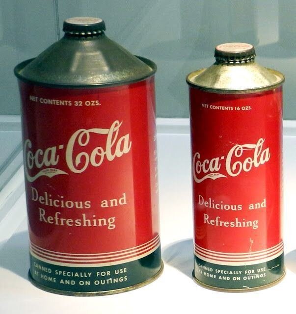 Банки Coca Cola, 1936 год.