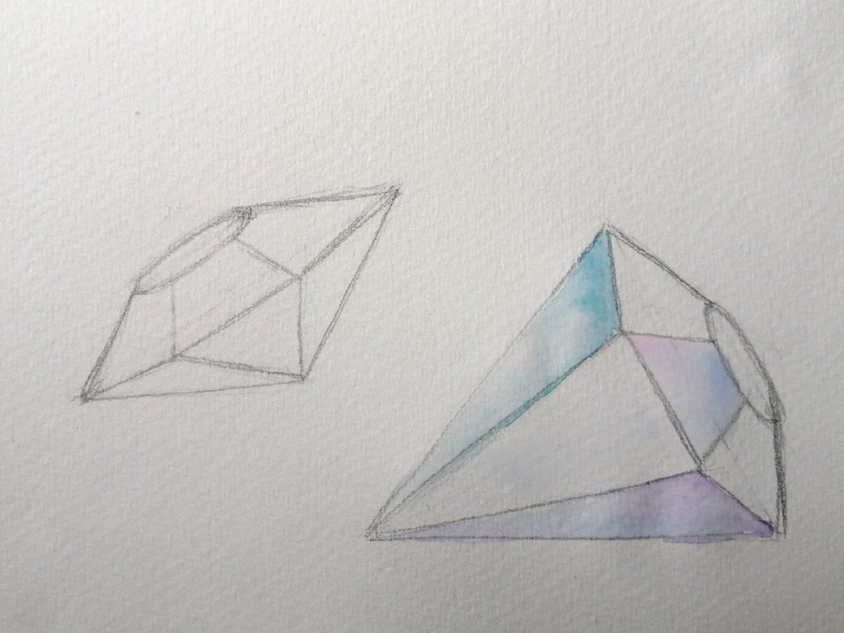 Уроки рисования алмаза