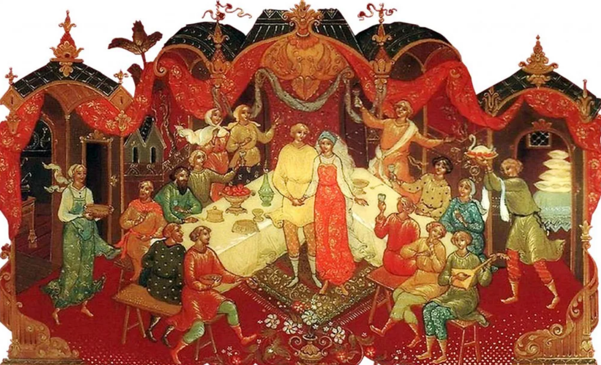 Фантазии на тему свадьбы на Руси в Красную горку. Источник: Яндекс