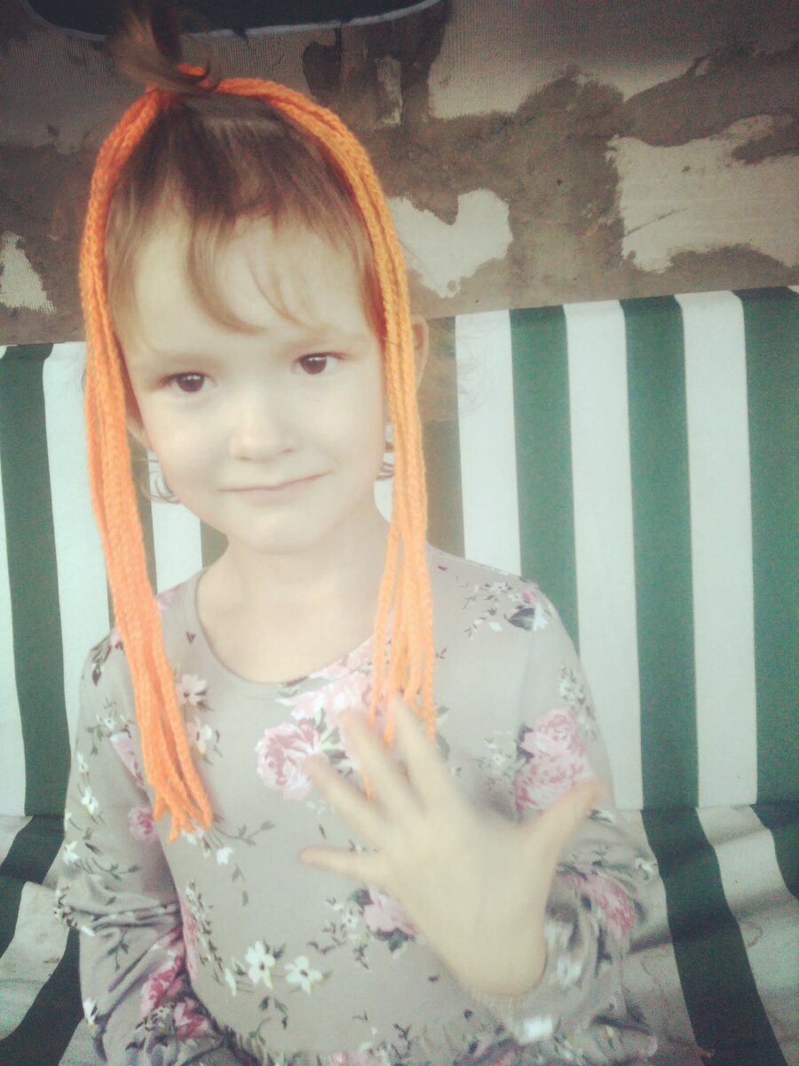 Такие косички у нас в итоге получились