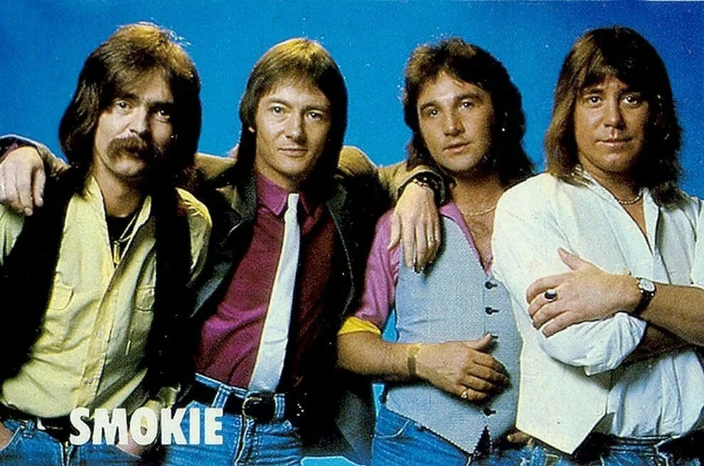 Песни популярные 70 лучшие. Группа Smokie. Группа Смоки 1980. Группа Smokie в молодости. Группа Смоки 1976.