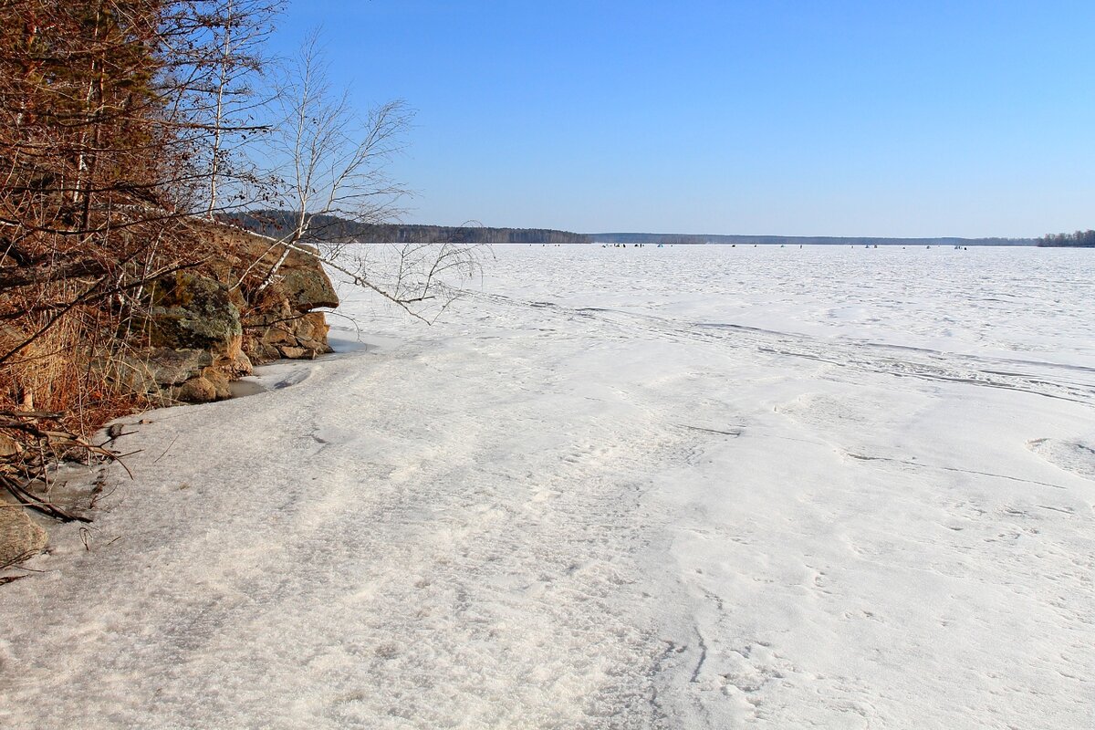 Озеро Сунгуль зимой