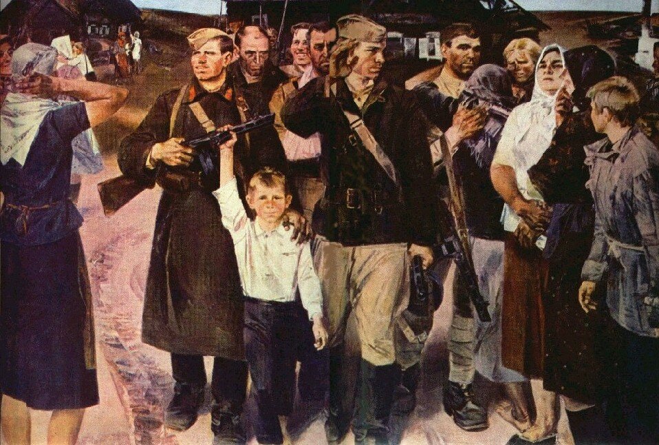 Возвращение с победой
В. Жемерикин. Возвращение. 1979