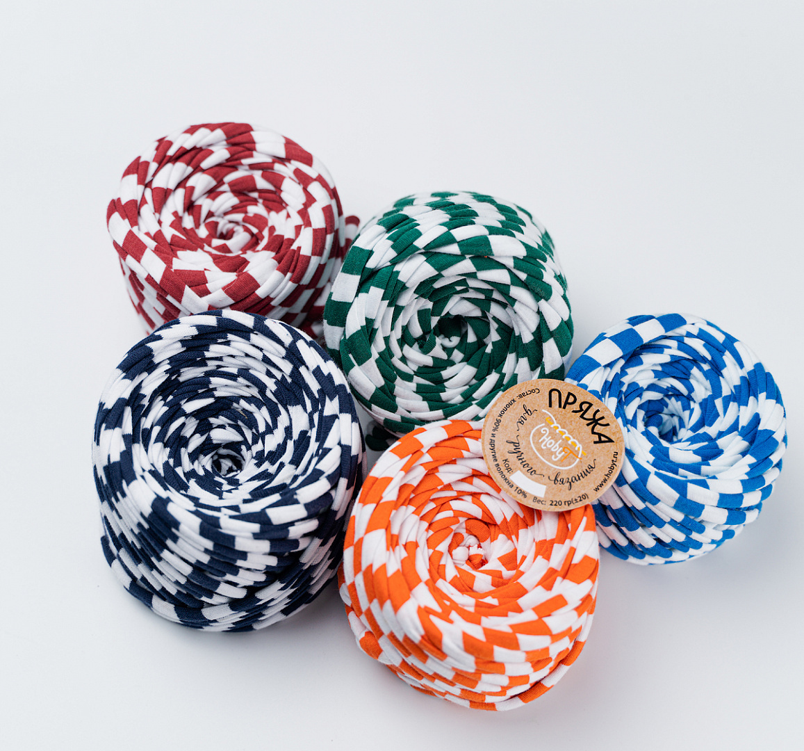 Трикотажная пряжа hobyt, принт