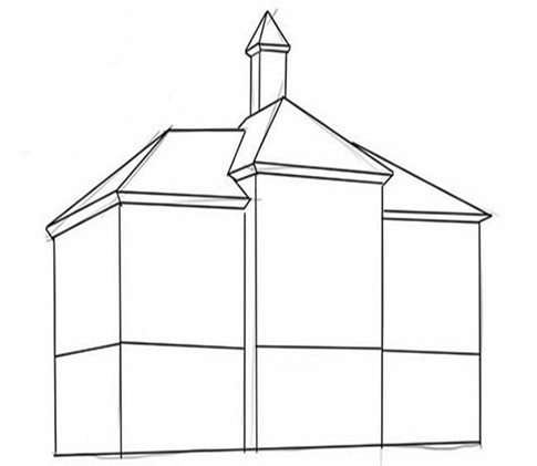 Чего не хватает на вашем рисунке школы? Давайте добавим радости и позитива в картинку.