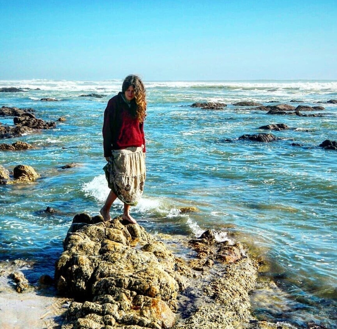 На берегу Атлантического океана в Намибии