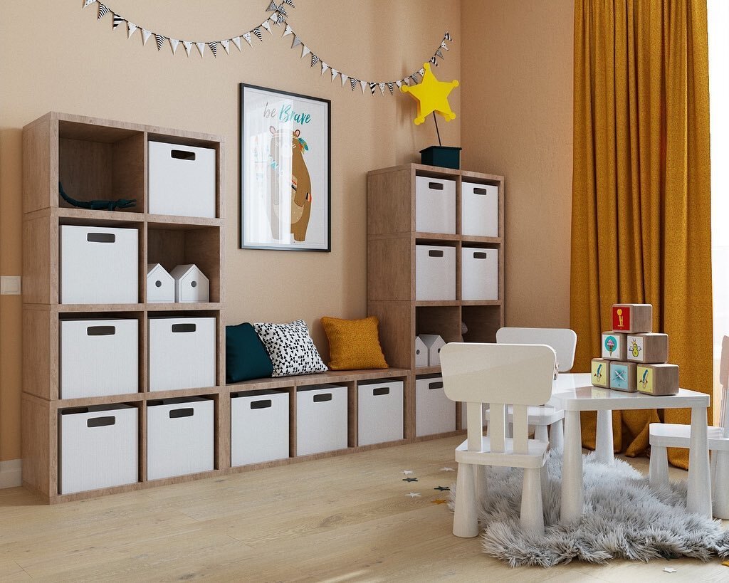 Детская с обоями с горами и звездами Alltowall