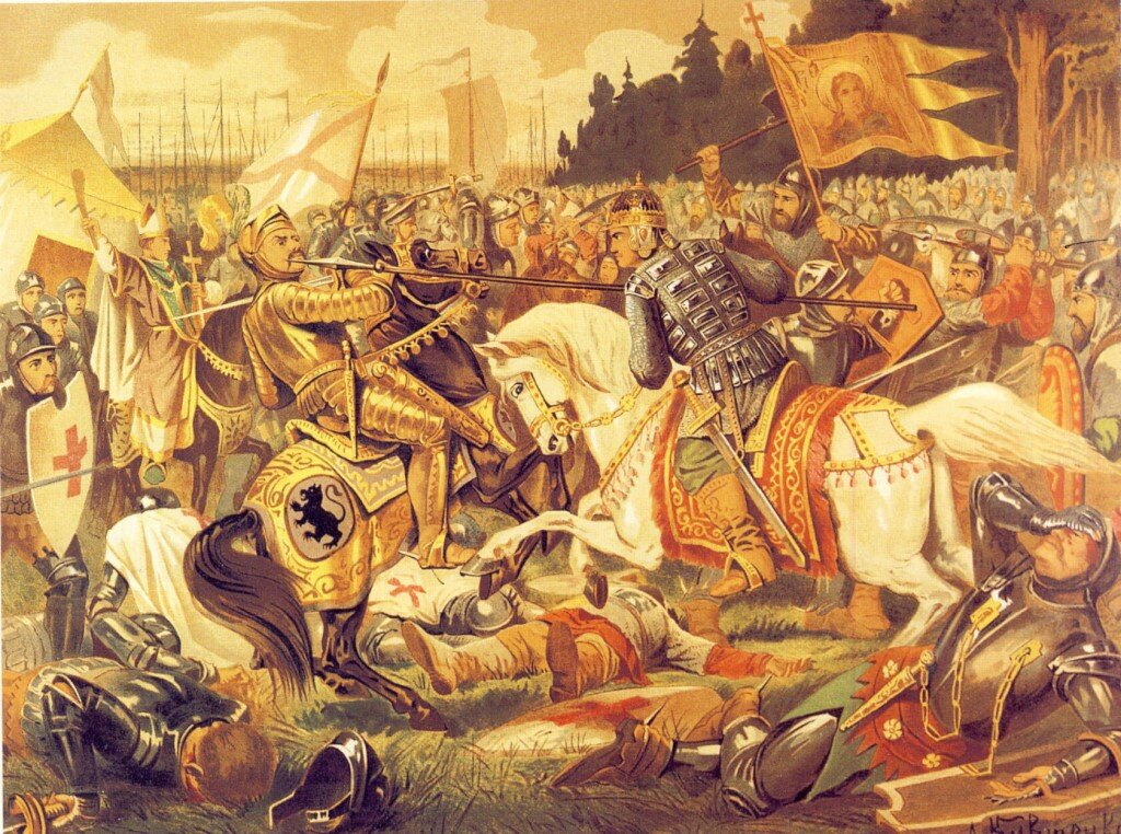 Некоторые считают, что Невская битва выглядела так.