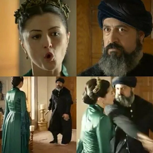 Шах Хубан Султан разводится с Лютфи-пашой, после чего он даёт ей пощёчину(фото взято из открытых источников)