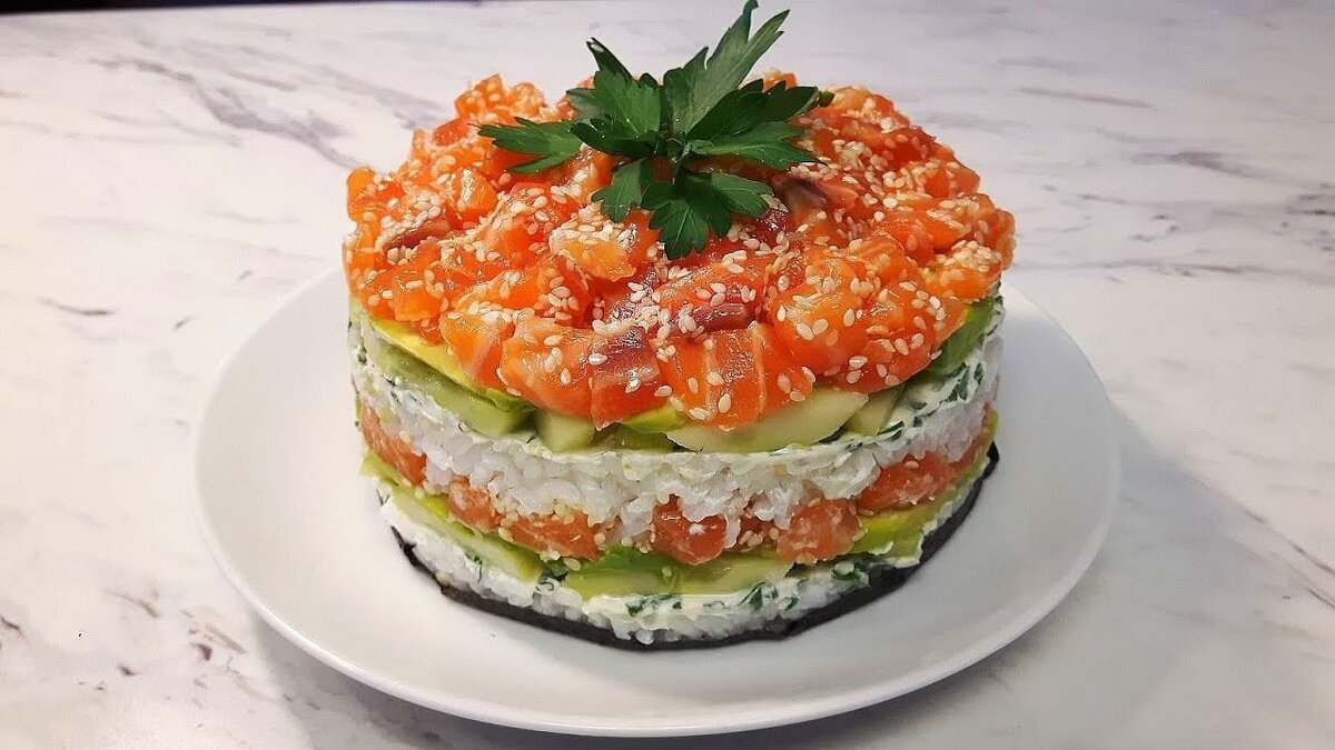 Закусочный торт суши