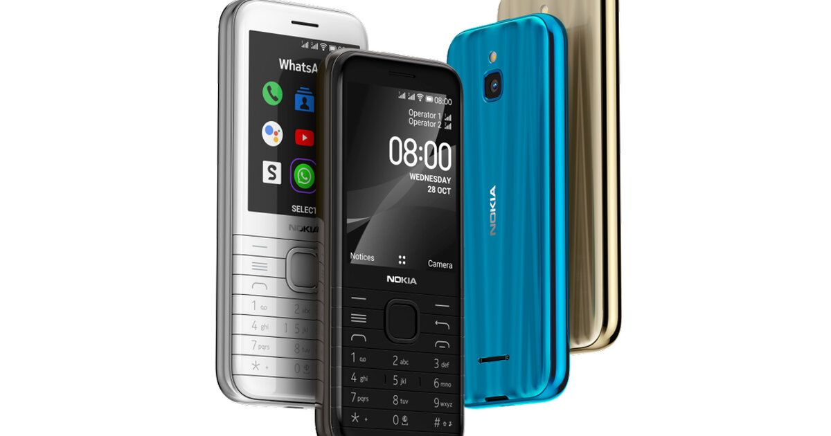 NOKIA 8000 4G во всех доступных цветах(фото из интернета)