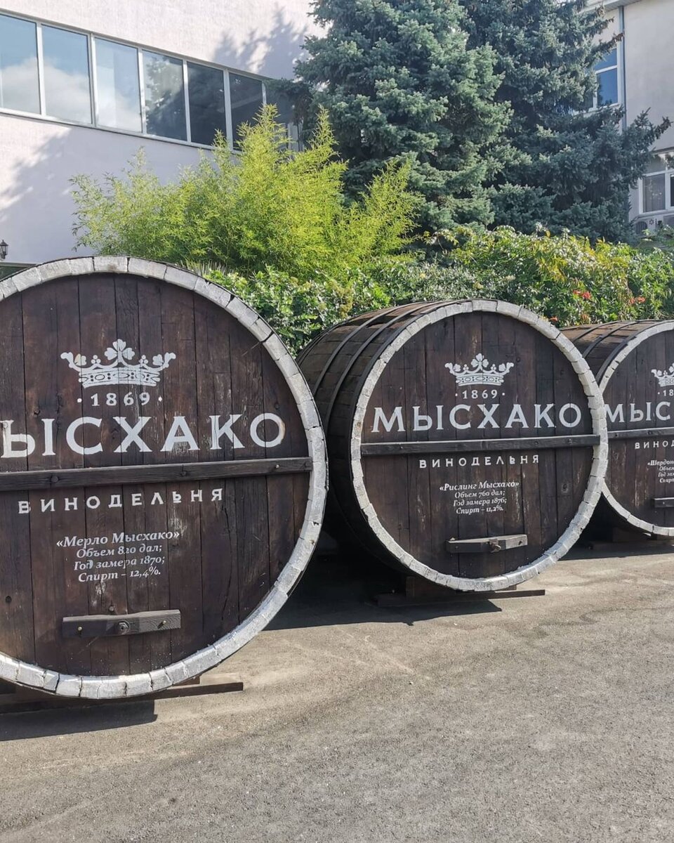надписи на бочках выдают год основания винодельни