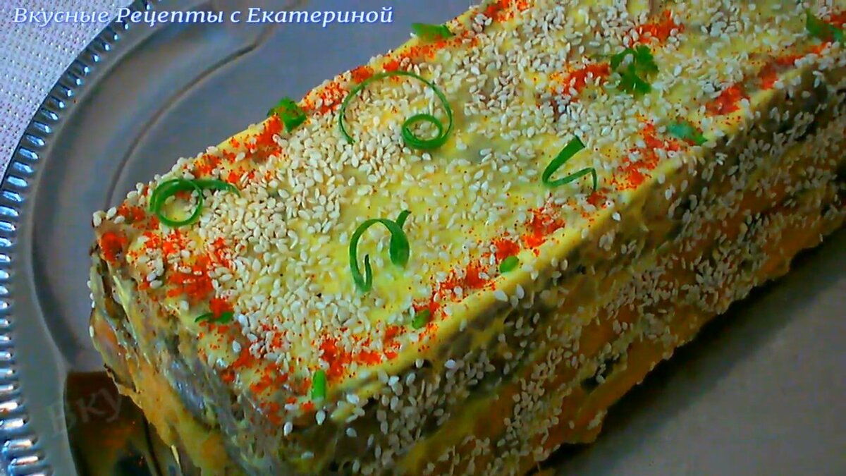 Пирог закусочный из Куриной Печени